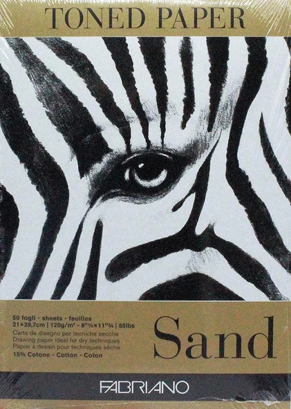 Fabriano Toned Paper Sand Kum Rengi Eskiz Blok A4 120 g 50 Yaprak ürün görseli 1