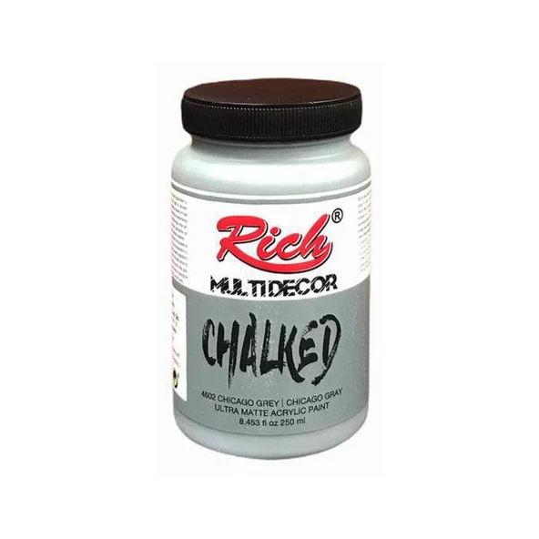 Rich Multi Decor Chalked Boya 250 Ml Chıcago Gray 4602 ürün görseli 1