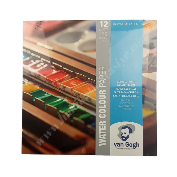 Van Gogh Suluboya Bloğu 300 gr 12 yp 30x30 cm ürün görseli