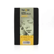 Tigertint Sketch Book Eskiz Defteri 140 gr A5 80 yaprak Siyah - Resim 2