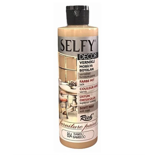 Rich Selfy Decor Vernikli Mobilya Boyası 240 cc Bambu ürün görseli 1