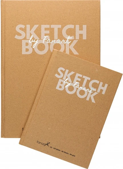 Fanart Academy Sketch Book A5 Kraft 80gr Sert Kapak 96 Yaprak ürün görseli 1