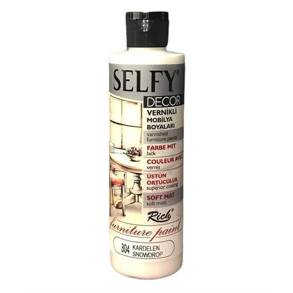 Rich Selfy Decor Vernikli Mobilya Boyası 240 cc Kardelen ürün görseli 1