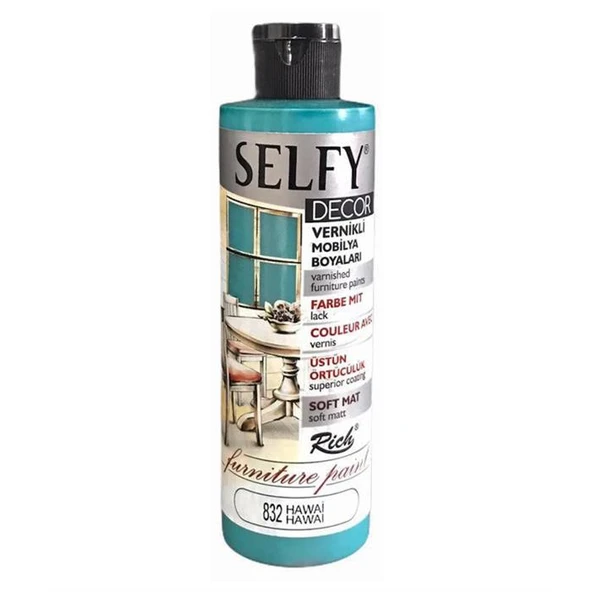 Rich Selfy Decor Vernikli Mobilya Boyası 240 cc Hawai ürün görseli 1