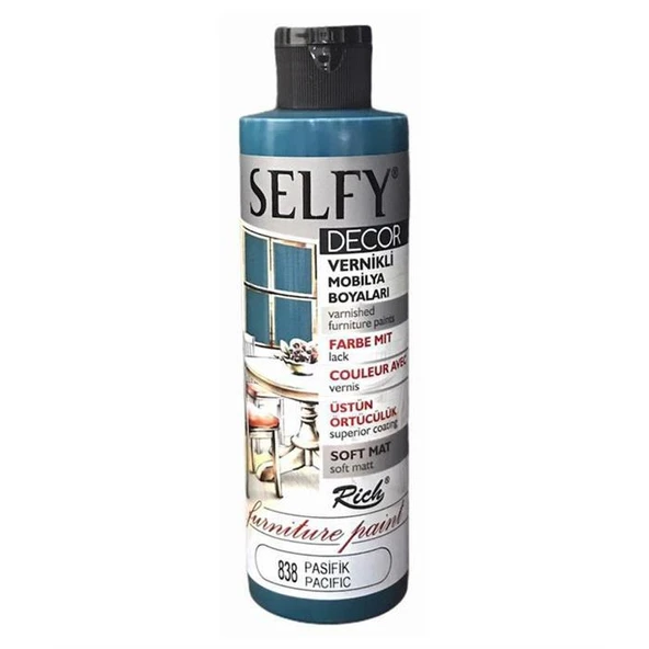 Rich Selfy Decor Vernikli Mobilya Boyası 240 cc Pasifik ürün görseli 1