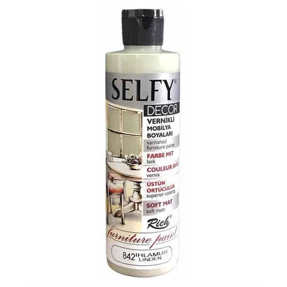Rich Selfy Decor Vernikli Mobilya Boyası 240 cc Ihlamur ürün görseli 1