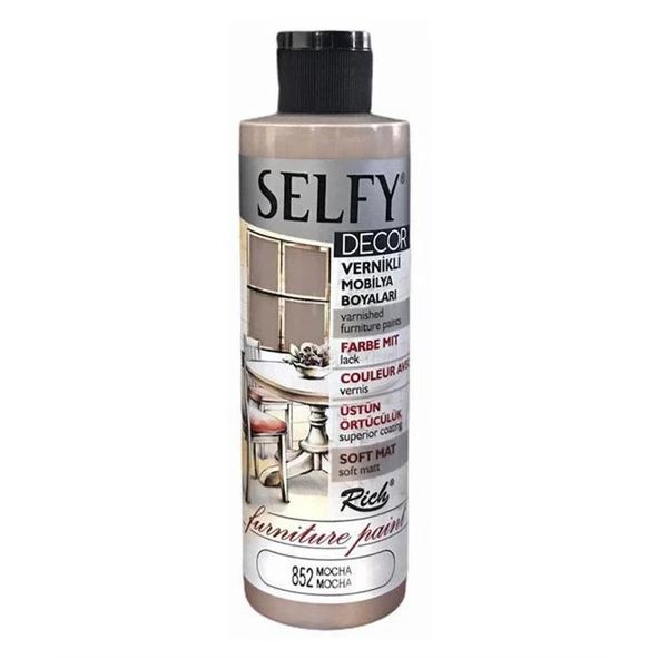 Rich Selfy Decor Vernikli Mobilya Boyası 240 cc Mocha ürün görseli 1
