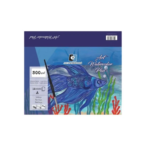 Alex Schoeller Sulu Boya Blok 300 g A5 12 Yaprak 0885 ürün görseli 1