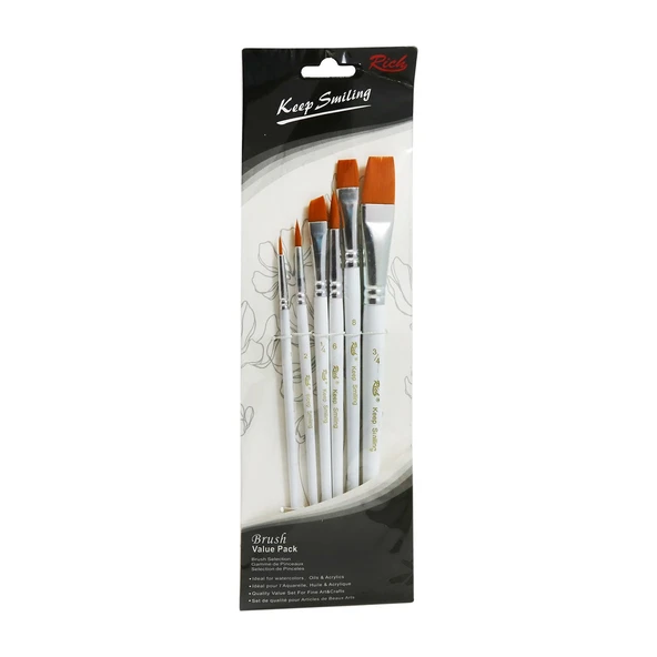 Rich Keep Smile 6'lı Karma Fırça Seti - Resim 2