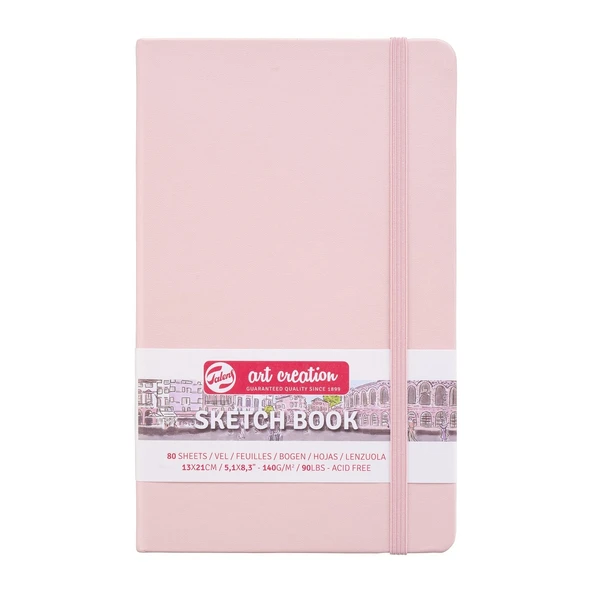 Talens Art Creation Sketch Book Eskiz Defteri 80 Yaprak 140 g 13x21 cm Pastel Pembe ürün görseli 1