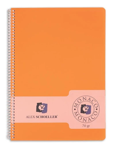 Alex Schoeller PP Kapak Spiralli Defter 70 gr A4 80 yp Kareli ürün görseli 1