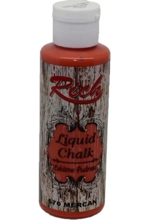 Rich Eskitme Pudrası 120cc No:670 Mercan (Liquid Chalk- Küf efekti verir) - 1