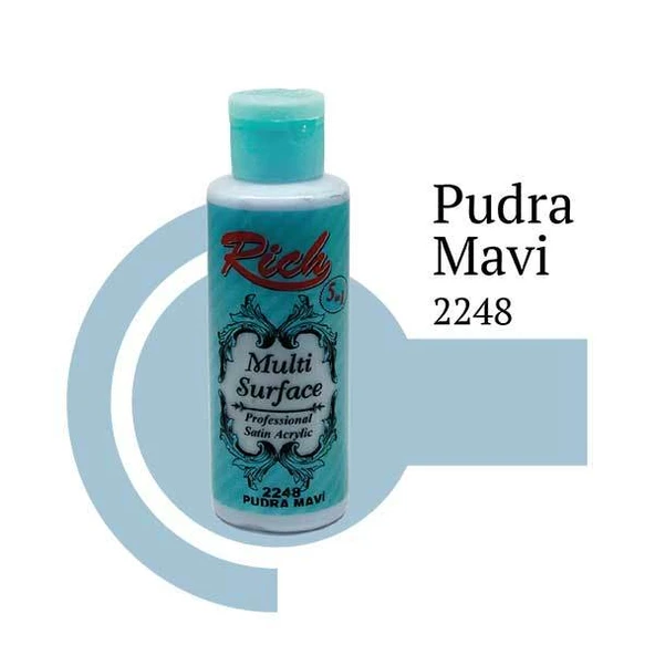 Rich Multi Surface Akrilik Boya 120ml 2248 Pudra Mavi ürün görseli 1