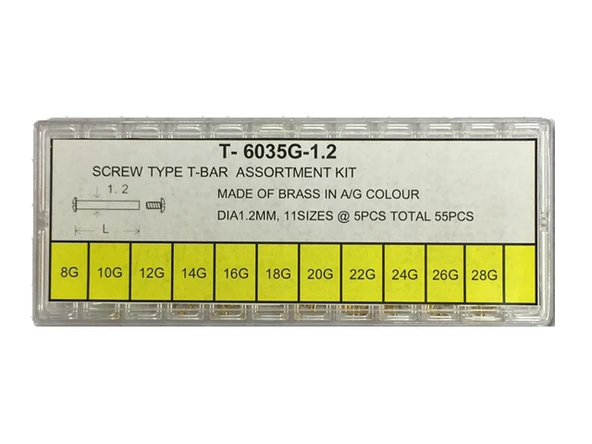 T -6035G 1,2 VİDALI PİM SET (GOLD) ürün görseli
