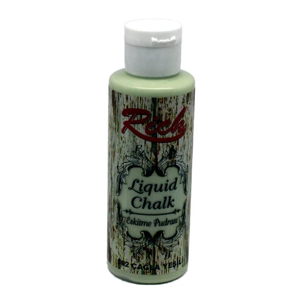 Rich Eskitme Pudrası 120cc No:662 Çağla Yeşili (Liquid Chalk- Küf efekti verir) - 1