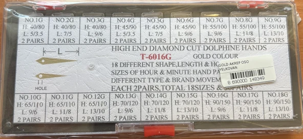 T-6016G AKREP YELKOVAN SANİYE (AYS) SETİ GOLD - 3