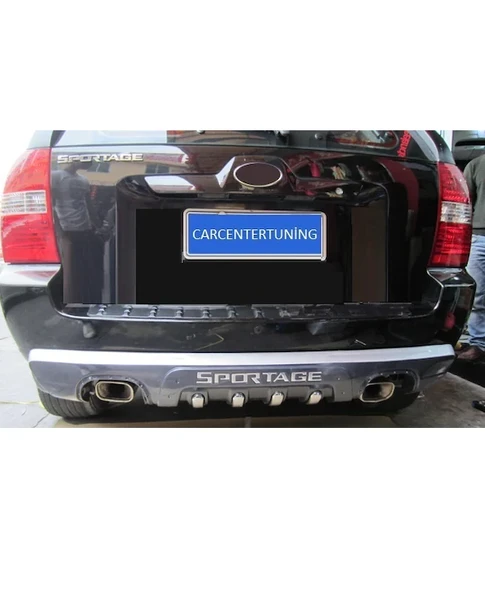 Kıa Sportage 2003 - 2009 Arka Koruma Siyah - 3
