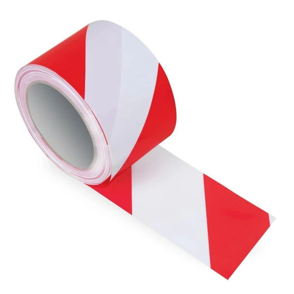 Bondit Emniyet Şeridi İkaz Bandı Kırmızı Beyaz 6 cm x 250 Metre - 4