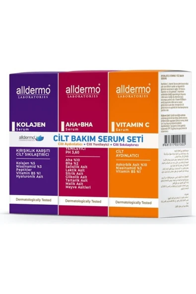 Alldermo Cilt Bakım Serum Seti