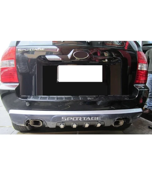 Kıa Sportage 2003 - 2009 Arka Koruma Siyah - 3
