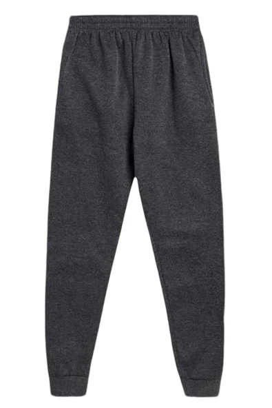 Çocuk Unisex Beli Lastikli Jogger Eşofman Altı 2'li Set - 8