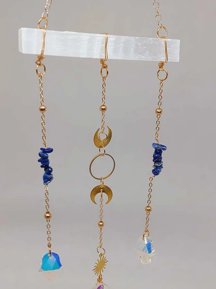 Kelebek Sembollü Selenit Taşlı Güneş Kapanı (55870) - Resim 4