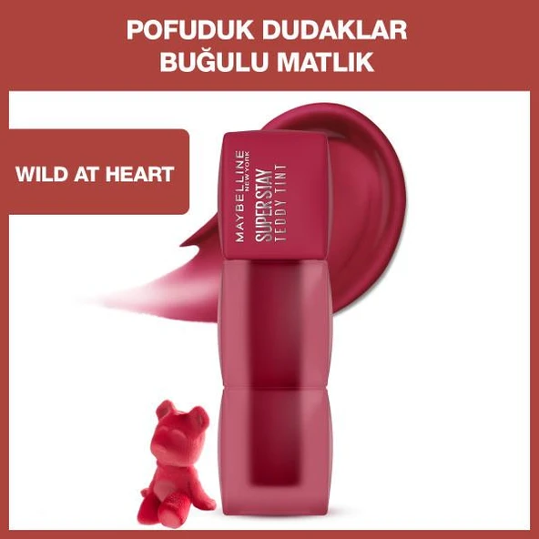 Maybelline Super Stay Teddy Tint Ruj 50 Wild at Heart