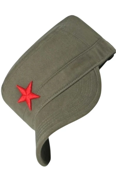 Unisex Pamuklu Yıldızlı Castro Şapka - 8