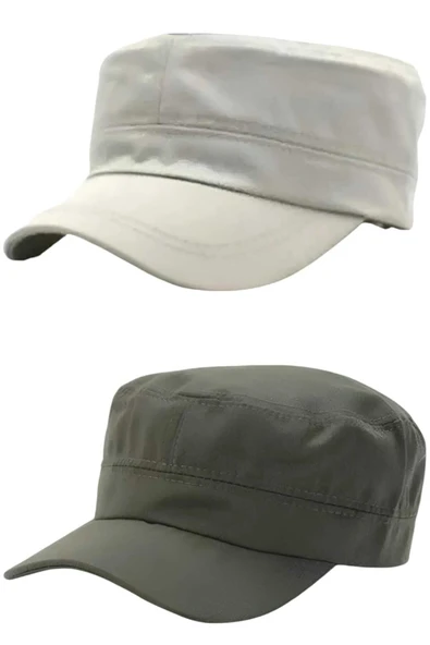 Unisex Pamuklu Castro Şapka 2 Adet - 6