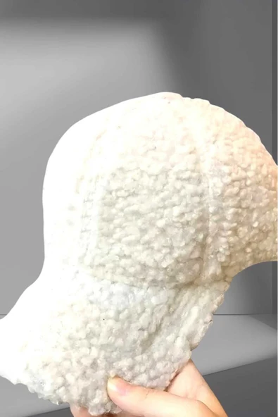 Kadın Peluş Teddy Kep Şapka - Resim 8