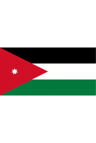 Ürdün Gönder Bayrağı  100x150  cm. - Resim 5