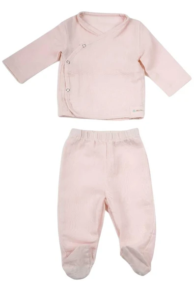 Bebek Yenidoğan Müslin Kumaş % 100 Organik Pamuklu Unisex Hastane Çıkışı 6'lı Set - 2