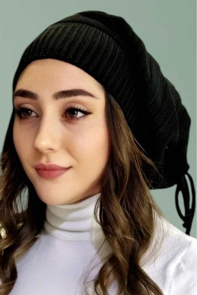 Kadın Kışlık Triko Örgü Bere ve Boyunluk - 4