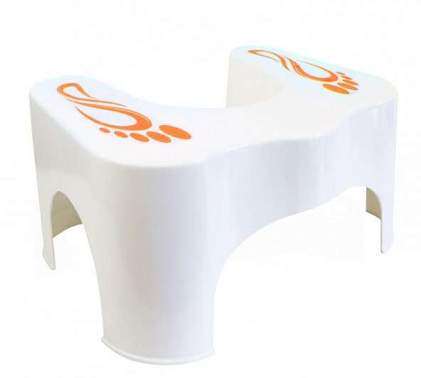 Beyaz Kırmızı Klozet Taburesi - 4