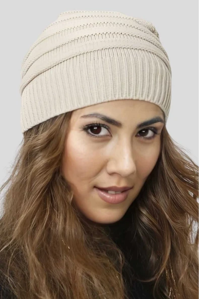 Kadın Kışlık Triko Örgü Bere ve Boyunluk - 6