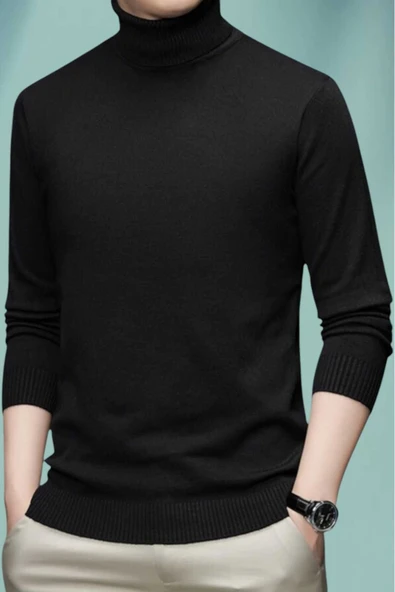 3'lü Erkek Tüylenmeyen Boğazlı Triko Kazak Balıkçı Triko Kazak - 7