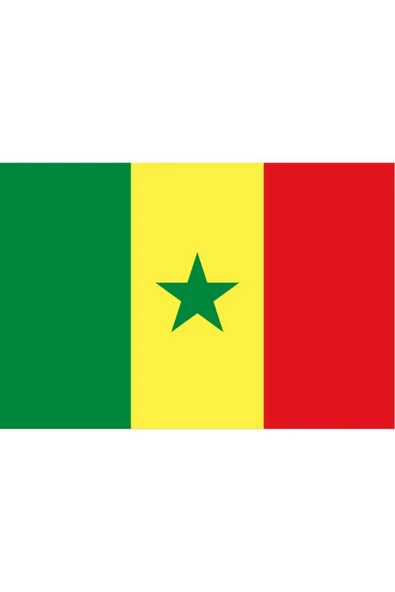 Senegal Gönder Bayrağı  70x105 cm.