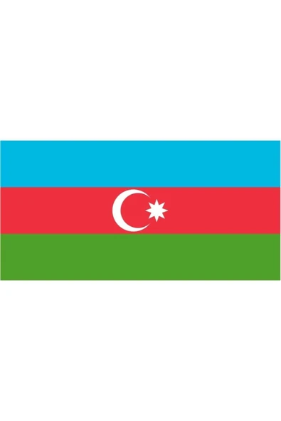 Azerbaycan Gönder Bayrağı  100x150 cm. - Resim 3