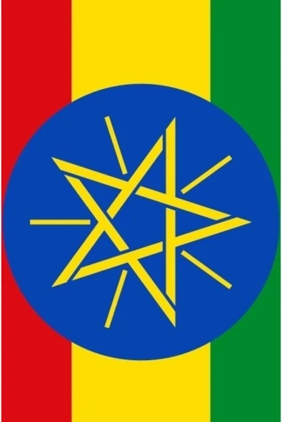 Etiyopya Gönder Bayrağı  70x105 cm. - Resim 2