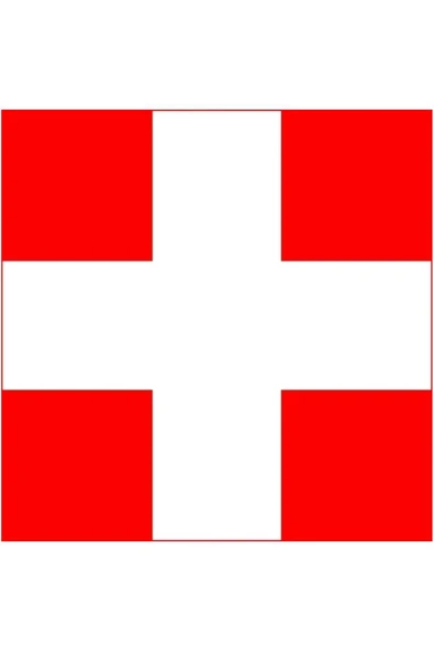 İsviçre Gönder Bayrağı  70x105 cm. - Resim 8