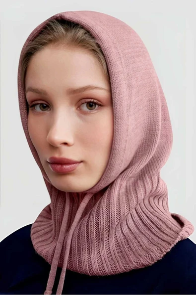 Balaclava Fitilli Triko Örgü Bere Başlık - 5