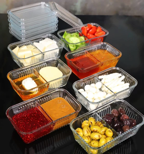 Paşabahçe Frigo Bölmeli Cam Saklama Kabı Kahvaltılık 96764