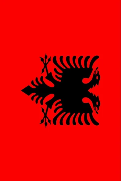 Arnavutluk Gönder Bayrağı  100x150 cm. - Resim 2