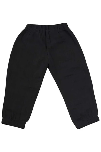 Unisex 4 Kat Müslin Kumaş %100 Organik Pamuklu Çocuk Pantolon - 8