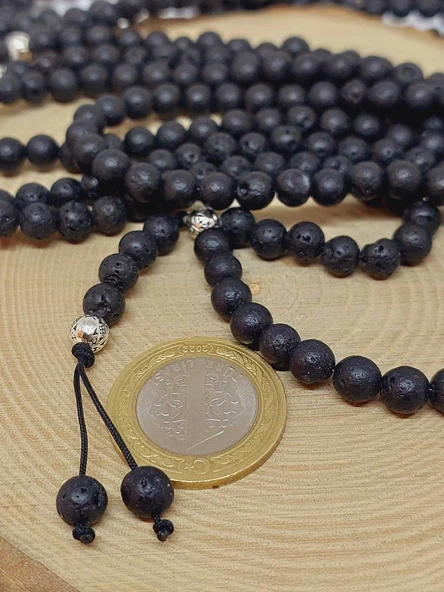 Lav Taşı 500'lük Zikir Tesbihi 6mm (1868) - Resim 3