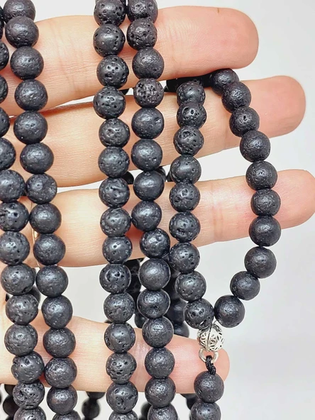 Lav Taşı 500'lük Zikir Tesbihi 6mm (1868) - Resim 5