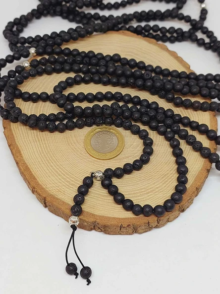 Lav Taşı 500'lük Zikir Tesbihi 6mm (1868) - Resim 6