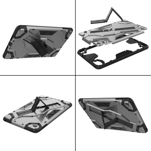 İpad Mini 2 / İpad Mini 3 / İpad Mini 4 / İpad Mini 5 Stand Olma Özellikli Sert Defens Tablet Kılıfı - 11