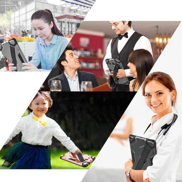 İpad Mini 2 / İpad Mini 3 / İpad Mini 4 / İpad Mini 5 Stand Olma Özellikli Sert Defens Tablet Kılıfı - 6