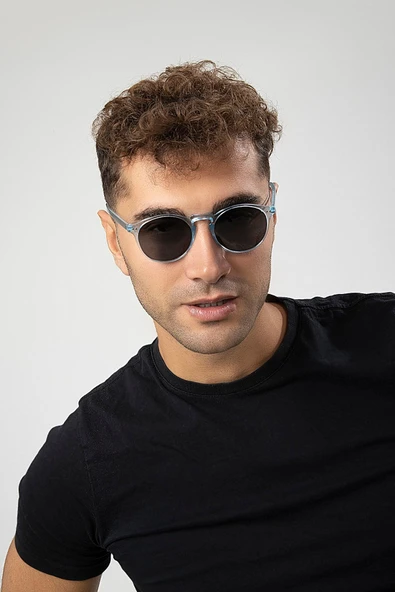 Retro Yuvarlak Anahtar Model Erkek Güneş Gözlüğü